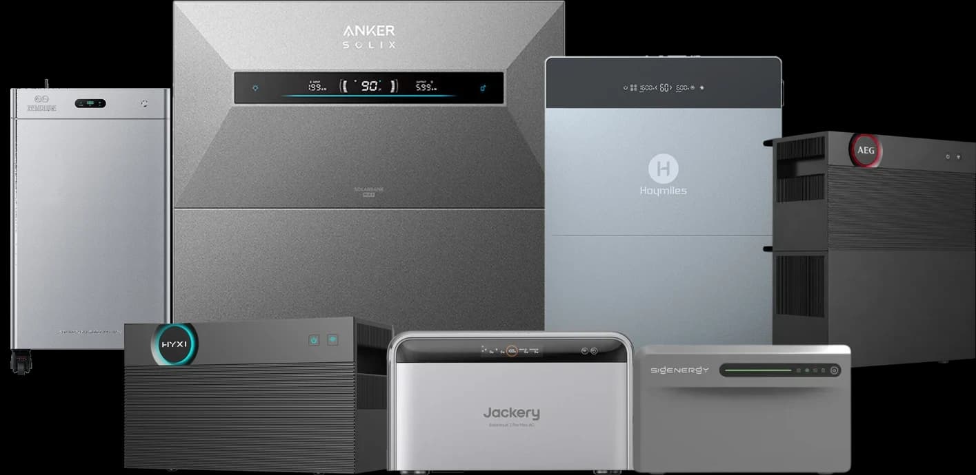 De stekkerbatterijen van Anker, Zendure, Hoymiles, AEG, HYXI, Jackery en Sigenergy